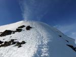 Looking back up to the top of Swirral Edge.