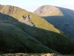 Close up of Caudale Moor and the slate quarries.