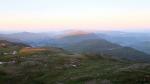 Sun capped Harter Fell.