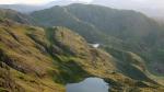 Levers Water and Low Water from Coniston Old Man.