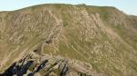Striding Edge and Helvellyn ahead.