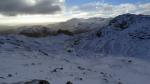 Looking back down to Stickle Tarn. Pavey Ark on the right.