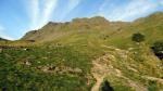 Straight ahead for Spout Crag at the beginning of the E. ridge.