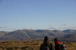 Helvellyn ridge on the skyline.