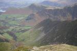  Scope Beck below with the ridge to Hindscarth on the right.