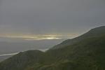 Hazy light over Morecambe Bay.