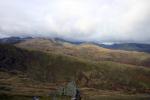 The Crinkles Bowfell and Pike O Blisco in the sun.