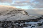Ahead the track leading up to Helvellyn.