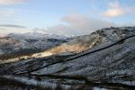Helm Crag.Coniston Fells in the distance.