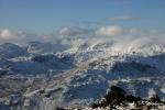 Mountain panorama from the southern cairn.
