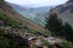Looking back down track to Great Langdale.