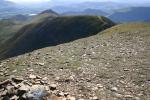Looking down ridge towards Causey Pike
