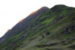 Sun just hitting the top of Fleetwith Pike.