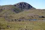 The three tarns before the rise up to Green Gable.