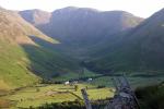Steady climb up towards Goat Crag.Mosedale below