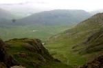 Looking down to eskdale and Hardknott