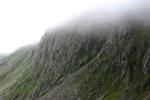 Cloud beginning to envelop pikes Crag across the way