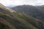 Looking back across flanks of Scafell to Esk Pike.