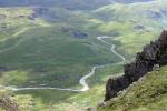 Looking down to Scar Lathing in Upper Eskdale.