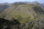 From the side of Great Gable Kirk Fell looks to have a flat top.