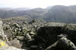 Looking to Westmorland cairn with Sprinkling Tarn to the Left of Great End.