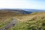 Looking back down the track towards the Garburn Pass.