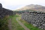 Track way to Grassguards with Harter Fell beyond.