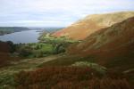 Looking north east up Ullswater with Bonscale Pike in the sun.