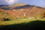 Sourmilk Gill ahead.Tarn Crag on the skyline.