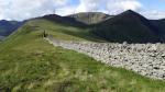 Looking back to Helvellyn and Catstycam.