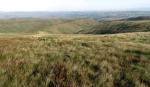 From Simon's Seat. The long central spine the return journey over Docker Knott and Hand Lake.