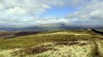 Heading for the heathery ridge of Long Bank.