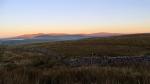 Looking back and across to Ingleborough and Whernside.
