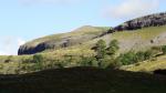 Looking back to Studrigg Scar and White Stone from the lane to Austwick.
