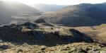 Looking back down to Pianet Knott from Long Crag.