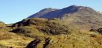 Scafell and Slight Side beyond Dawsonground Crags.