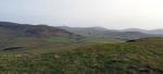 Black Crag and Raven Crag above Swinside Farm from Crag Hill.