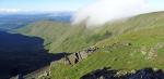 Rydal Head. Hill Fog still clinging to Great Rigg.