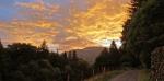 Sunrise behind Place Fell.
